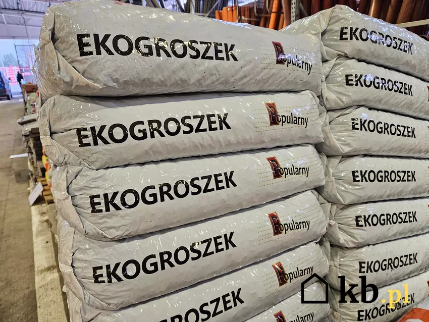 ekogroszek w workach na palecie