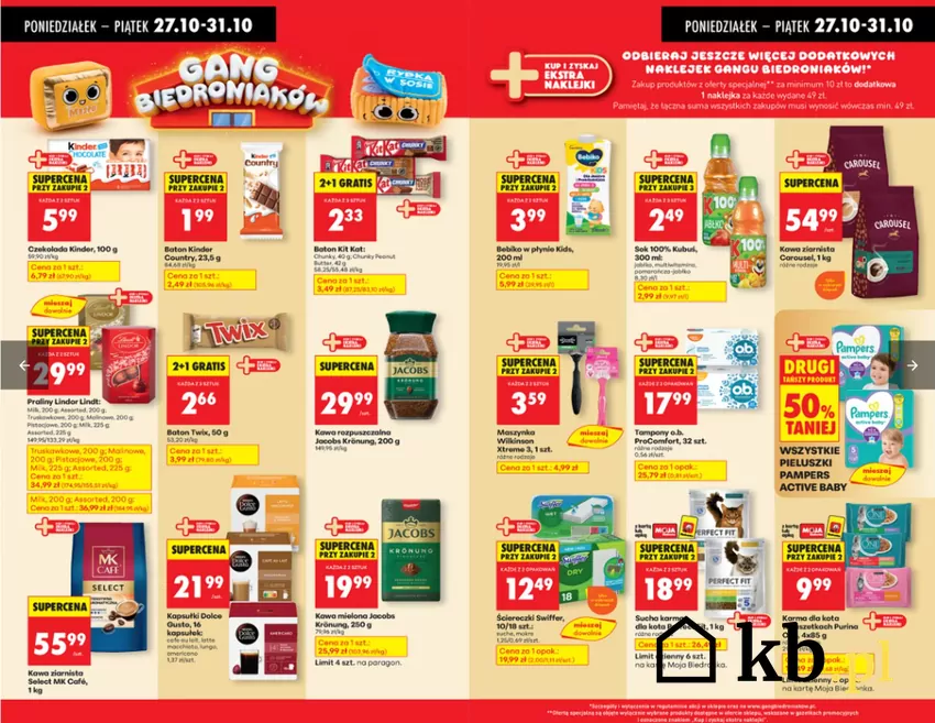 Kultowe produkty w rewelacyjnych cenach Gazetka Biedronki