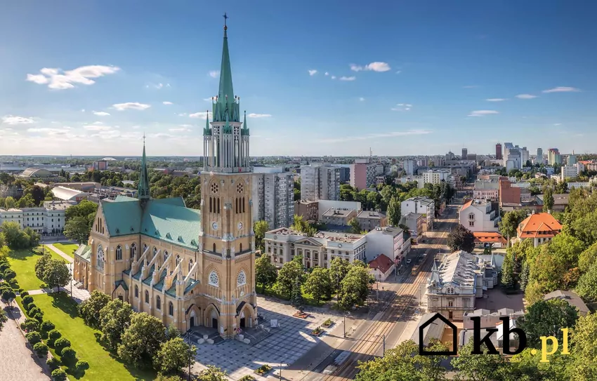 Widok na panoramę Łodzi