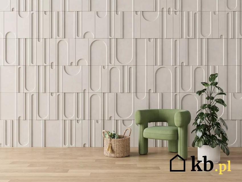 Postaw na tapetę, panele 3D lub listwy dekoracyjne, by szybko odmienić wygląd ścian bez malowania Panele 3D na ścianie