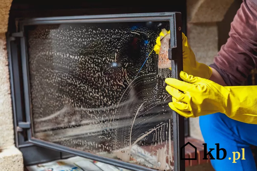 czyszczenie szyby kominkowej