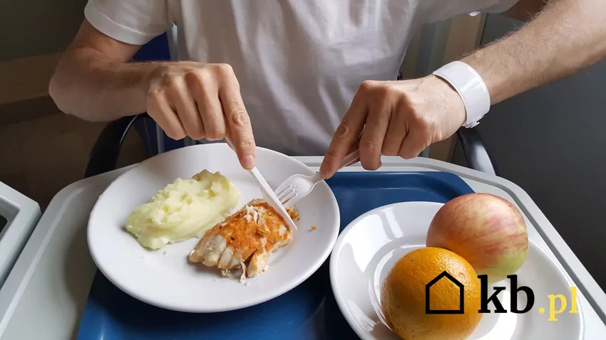 pacjent szpitala je obiad