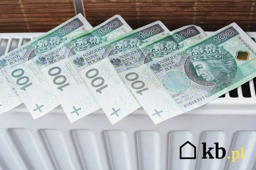 Koszty ogrzewania domu różnią się w zależności od wykorzystywanego paliwa kaloryfer, polskie banknoty