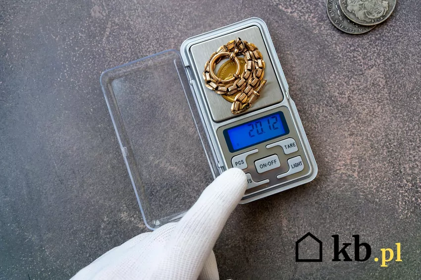 Ważenie złota do wyceny