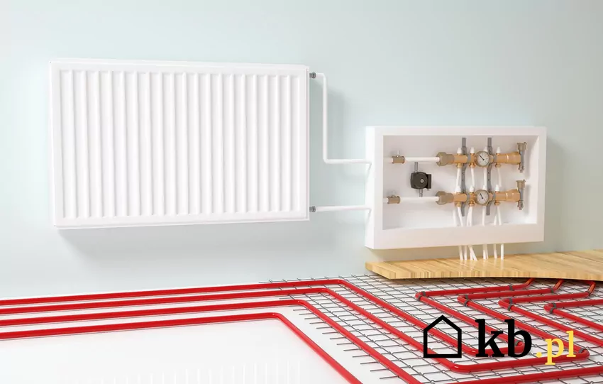 Ogrzewanie mieszane schemat