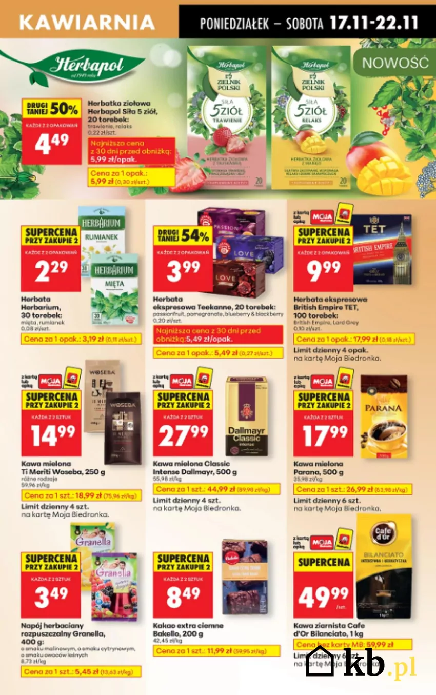 W promocji m.in. kultowe kawy, które kochają Polacy Biedronka - gazetka