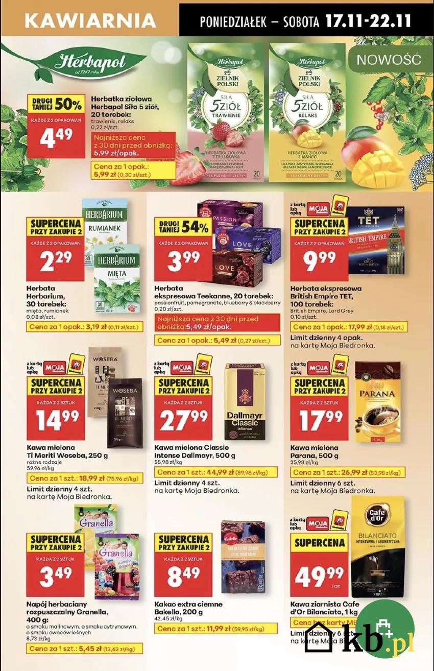 Ten tydzień wyjątkowo mocno obfituje w świetne promocje na kawę Promocje w Biedronce