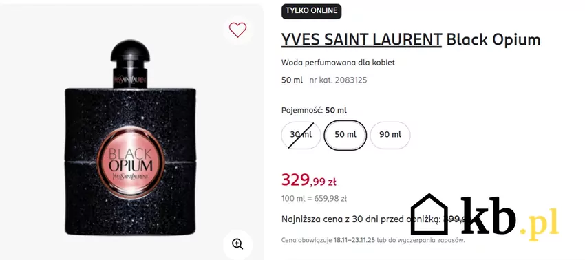 Kultowy zapach przeceniony o 70 zł - tylko online! Rossmann - gazetka