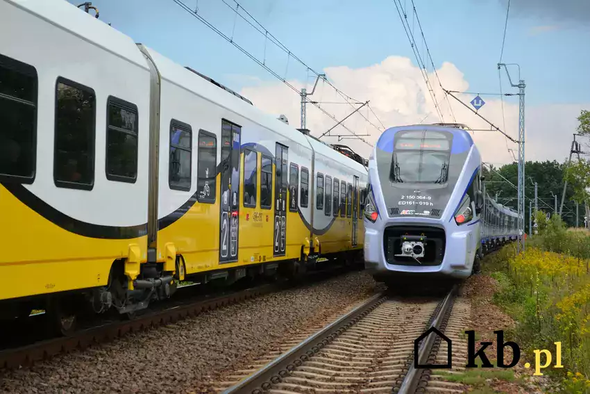 Pociąg pasażerski na Śląsku
