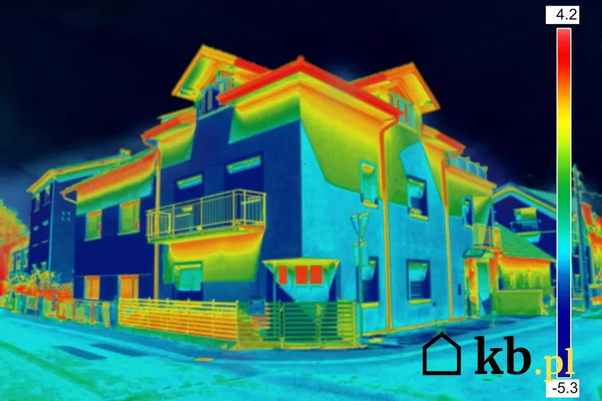 dom w kamerze termowizyjnej
