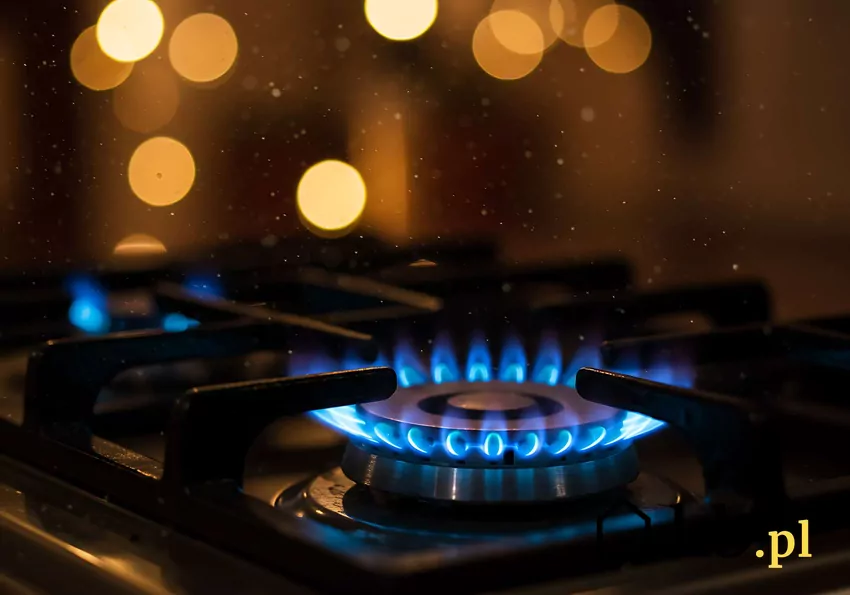 Ceny gazu ulegają pewnym wahaniom Włączony palnik kuchenki gazowej