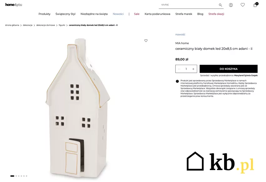 Domek ceramiczny LED z Home&You