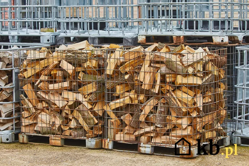 Drewno opałowe na paletach jest przygotowane do palenia Najłatwiej jest zaopatrzyć się w opał na składzie, ale jest to sposób najdroższy