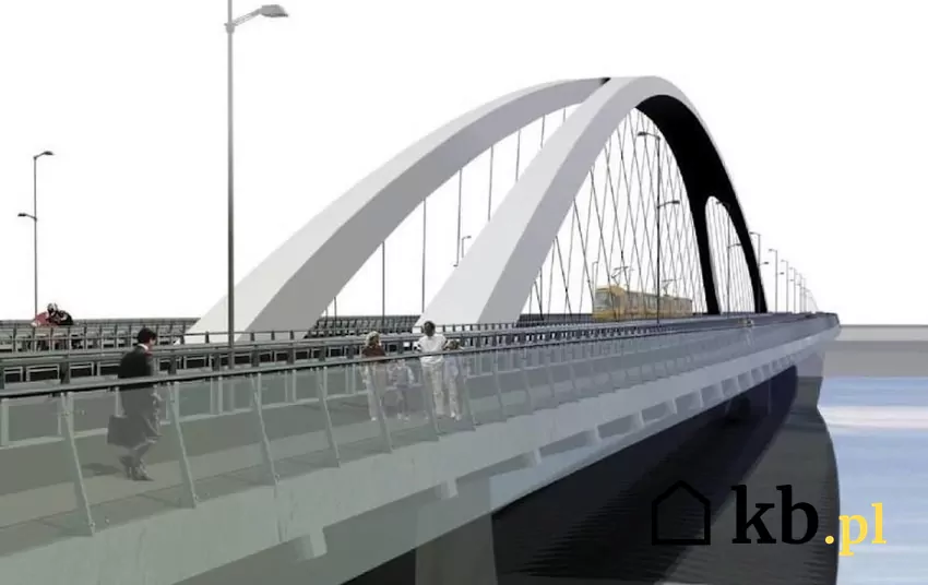 wizualizacja mostu Krasińskiego z 2015 roku