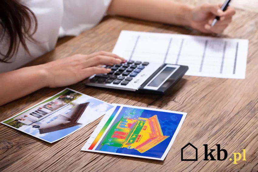 Kobieta analizuje wydruk z termowizji