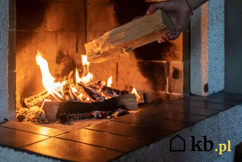 Kominek nie nadaje się do spalania śmieci Elegancki kominek z rozpalonym paleniskiem