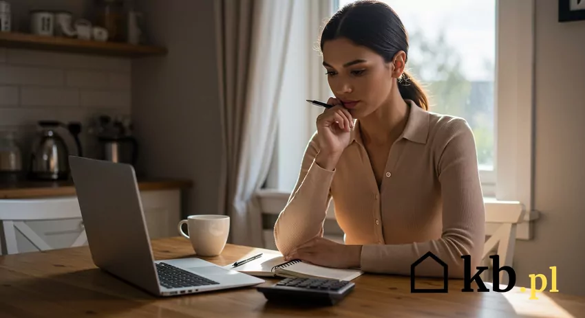 kobieta analizuje kosztorys