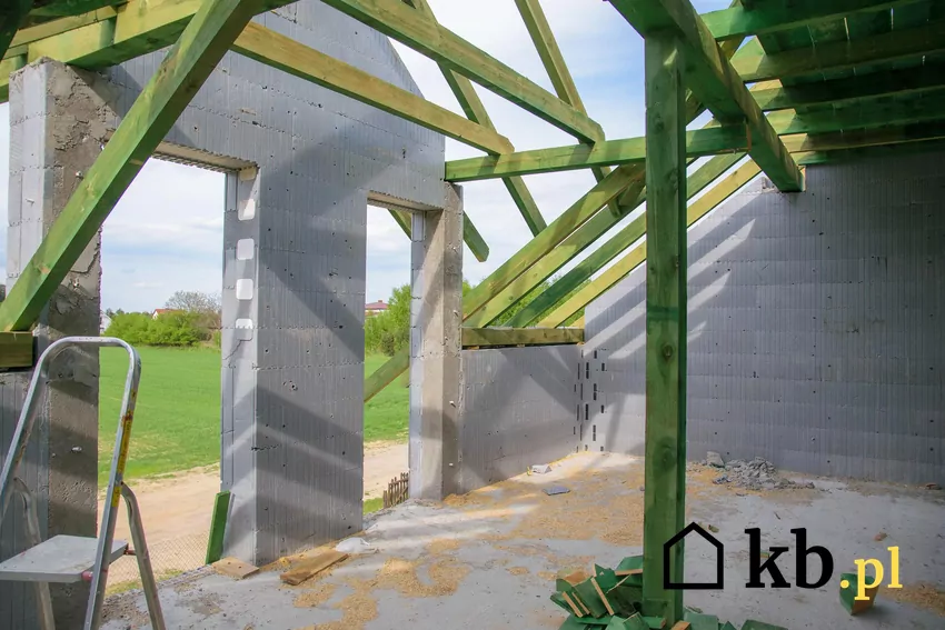 Dom w trakcie budowy