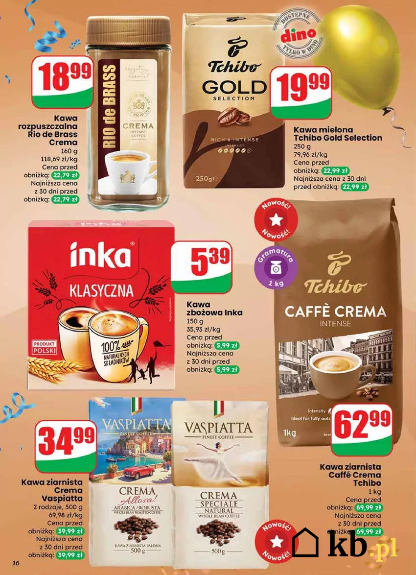 W promocji m.in. kultowe kawy Dino - gazetka