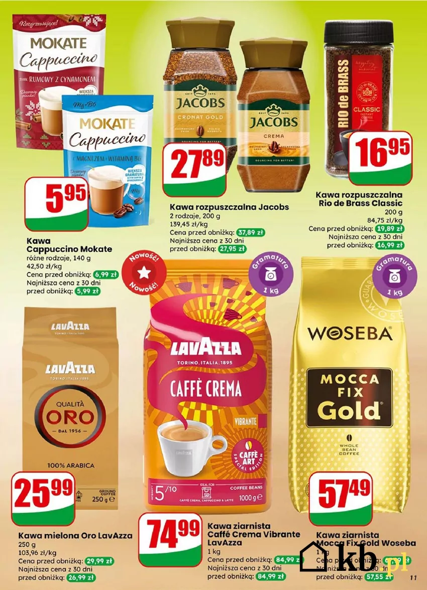 Kawa w promocyjnych cenach w Dino Dino - gazetka