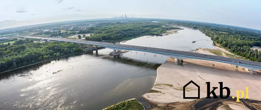 Most Anny Jagiellonki jest najdłuższą przeprawą nad rzeką w Warszawie most anny jagiellonki