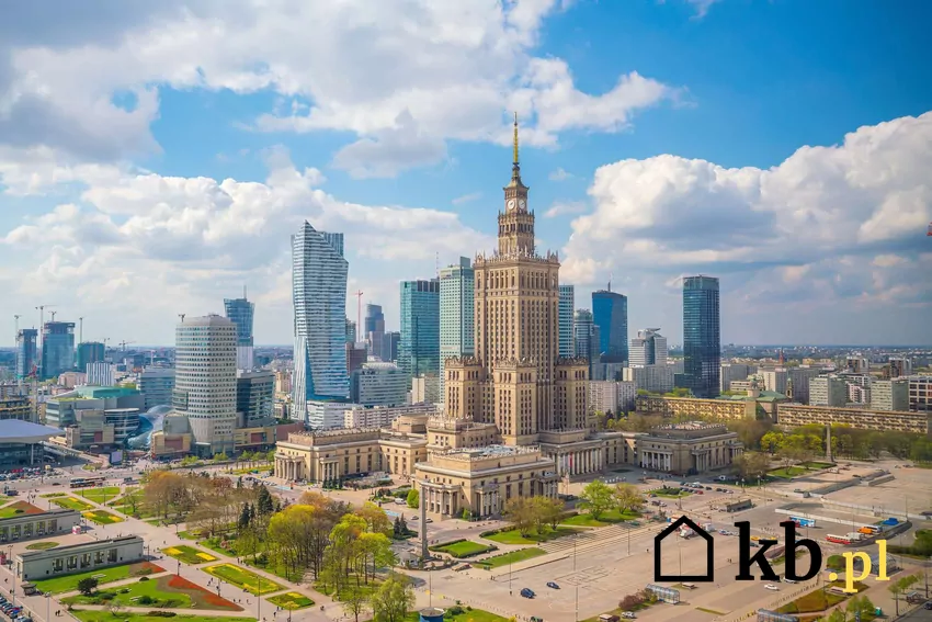 Widok na Warszawę i Pałac Kultury