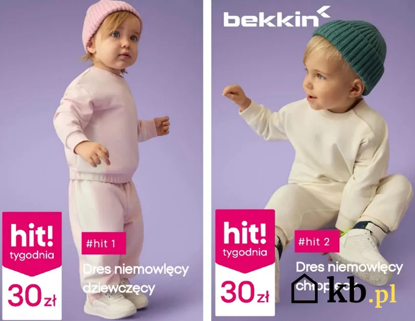 Rewelacyjne dresy niemowlęce w niskiej cenie Pepco - gazetka