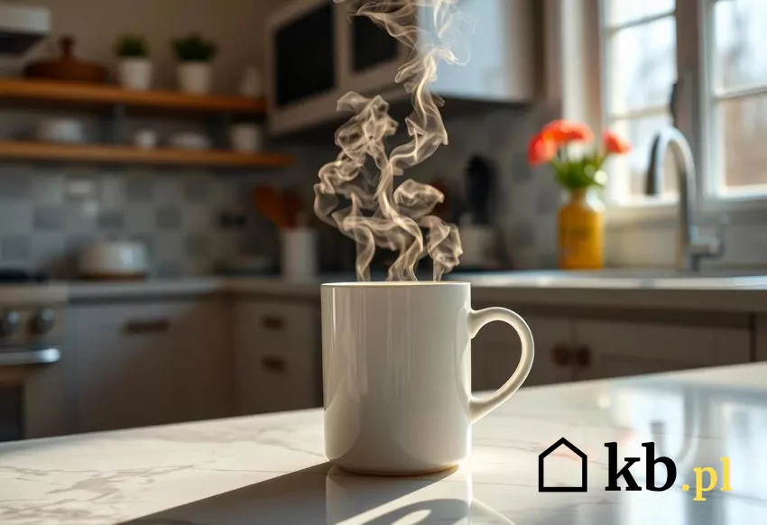 Kawa zaparzona w kubku