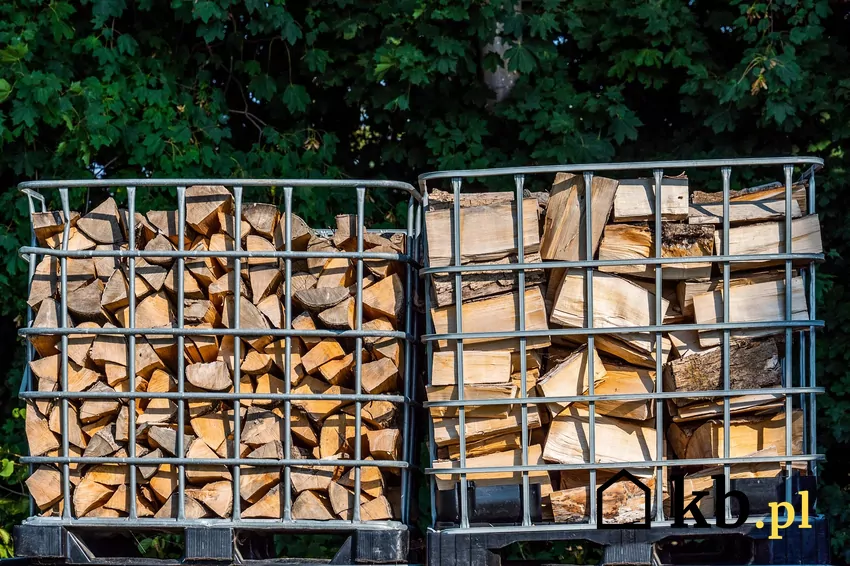 Drewno kominkowe mierzone jest zwykle w metrach przestrzennych Metr przestrzenny drewna zawiera ułożone kawałki opału wraz z lukami między nimi