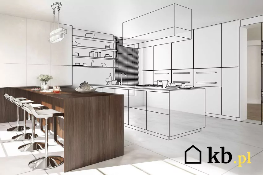 Schemat mebli kuchennych na wymiar