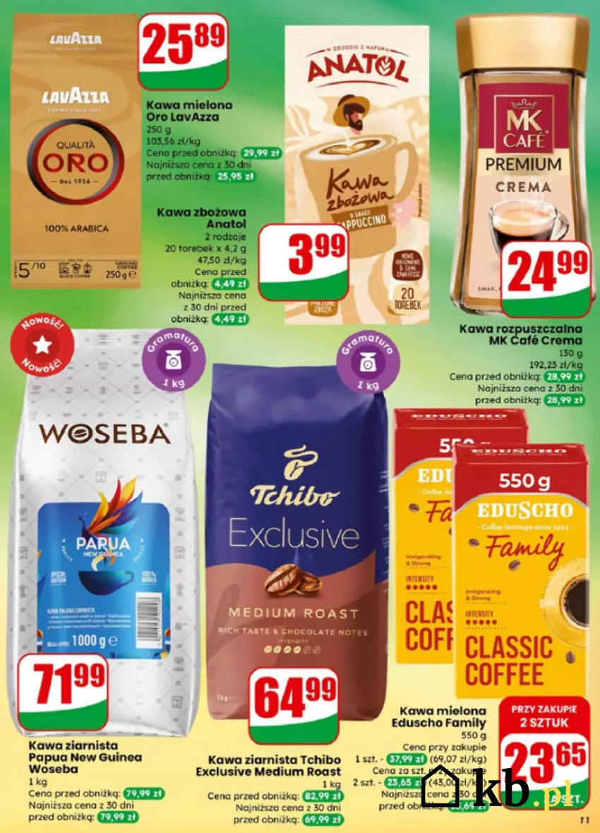 Genialne obniżki cen kultowych i lubianych kaw w Dino Dino - gazetka