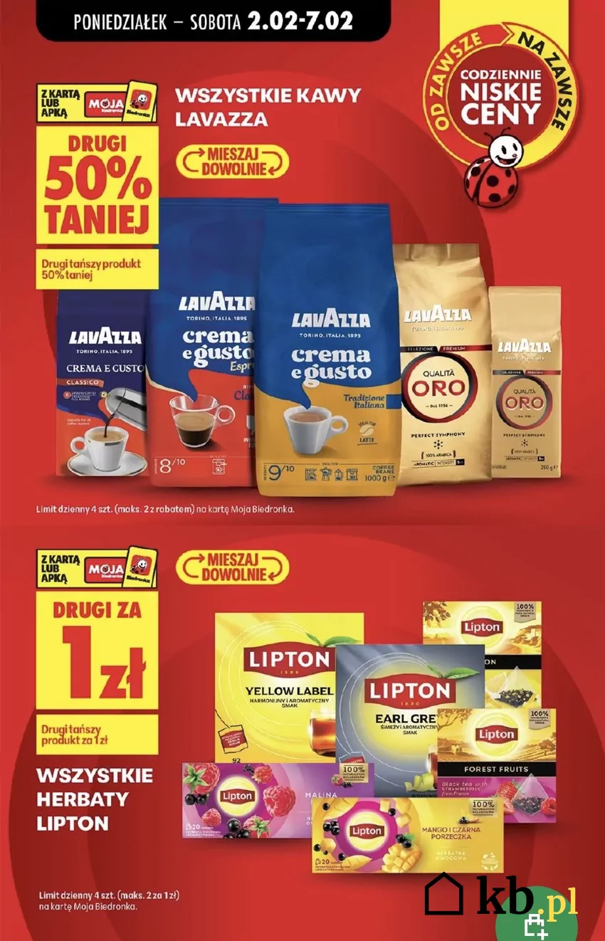 Herbata Lipton ma super cenę - drugie opakowanie za 1 zł Promocje w Biedronce