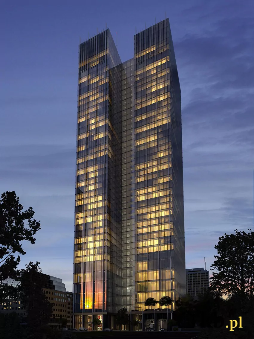 Wizualizacje ROMA Tower, w 2026 r. deweloper ma zaprezentować nowe wersje