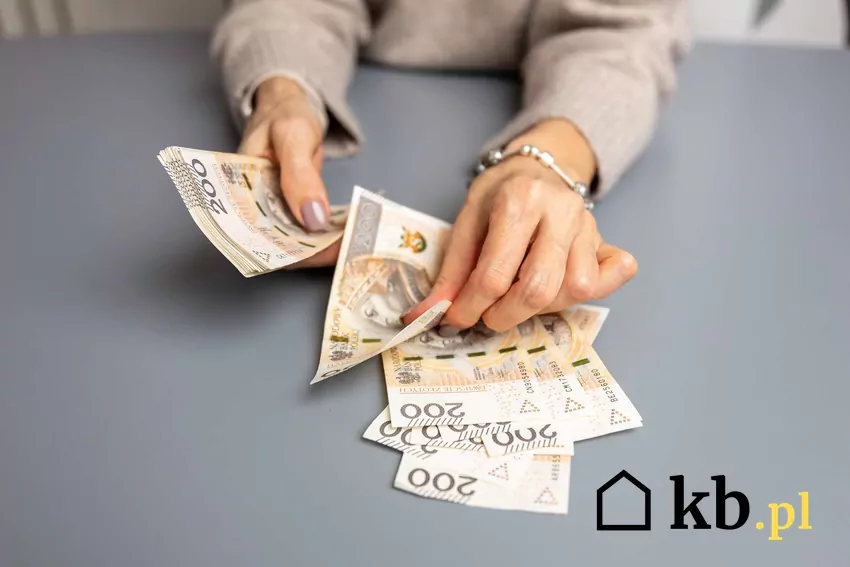 Świadczenia przyszłych emerytów mogą być znacznie niższe od dotychczasowego wynagrodzenia Dłonie kobiety liczącej pieniądze