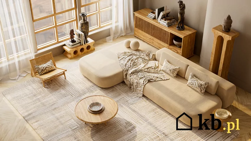 Deweloperzy coraz częściej odchodzą od bieli i wysokiego połysku na rzecz beży, jasnego drewna i naturalnych materiałów Styl organic modern