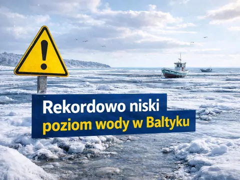 Rekordowy spadek poziomu Bałtyku