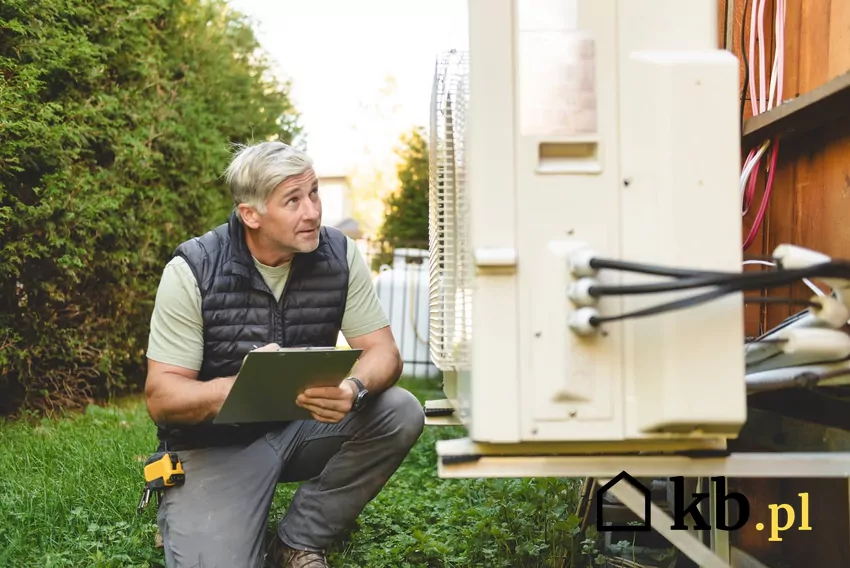 Beneficjent musi dopilnować, by zakupiona pompa ciepła znajdowała się na liście ZUM pompa ciepła, mężczyzna