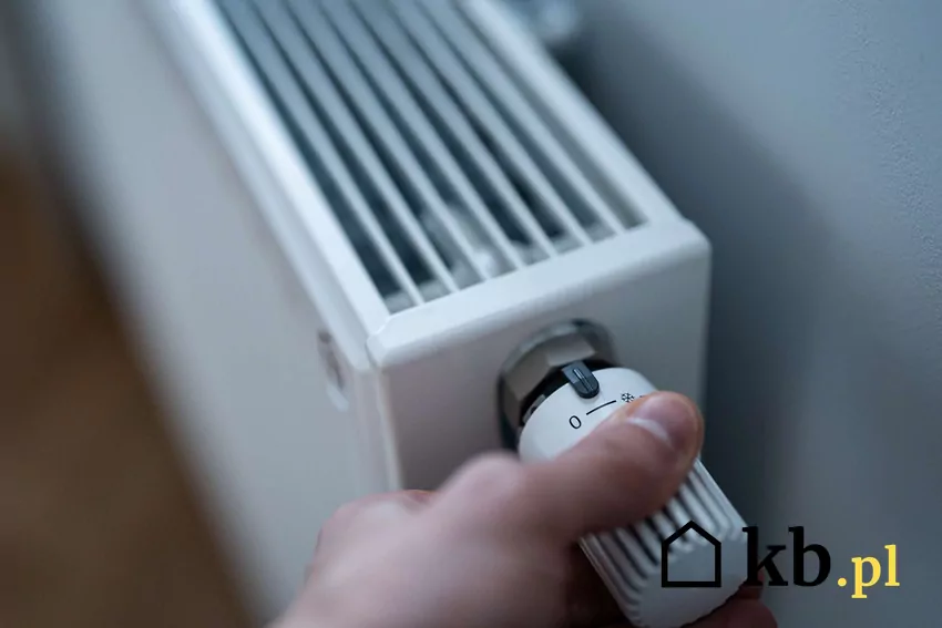 Dłoń na grzejniku