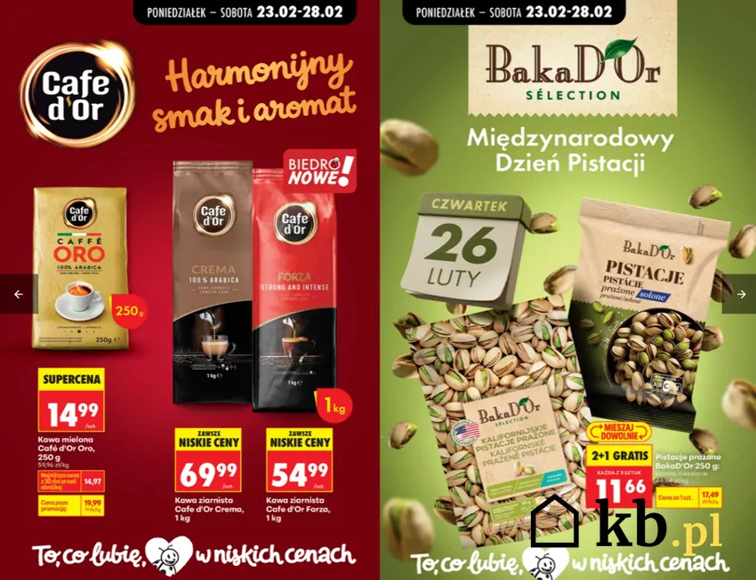 W promocji m.in. kultowe kawy i pistacje Biedronka - gazetka