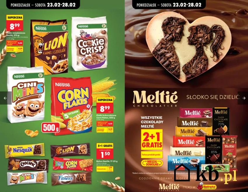 Czekolada i płatki śniadaniowe - teraz taniej w Biedronce Biedronka - gazetka