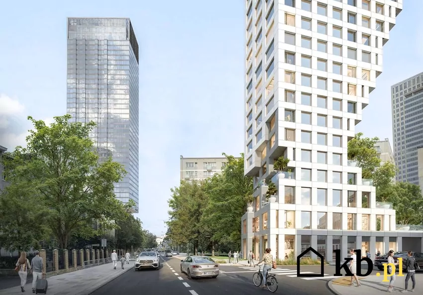 projekt wieżowca przy ul. Twardej, wizualizacja