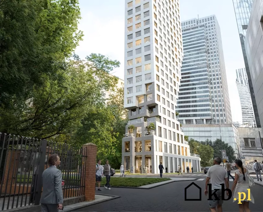 projekt wieżowca przy ul. Twardej, wizualizacja