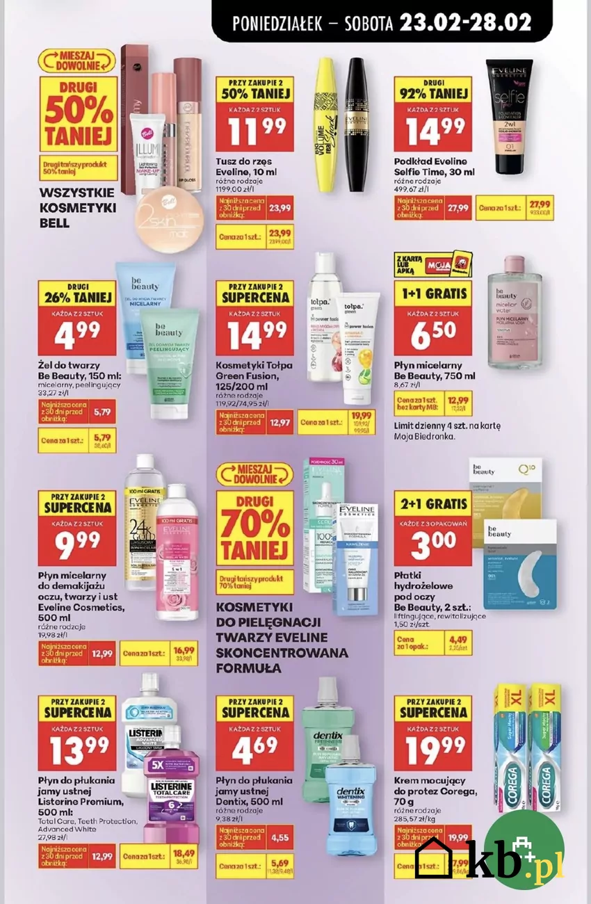 Cała marka kosmetyków Bell na przecenie Promocje w Biedronce