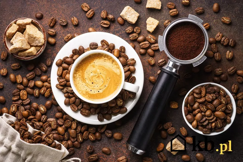 Przegląd gazetki Biedronki z dn. 2-7.03 Kawa zaparzona w filiżance, obok ziarna kawy