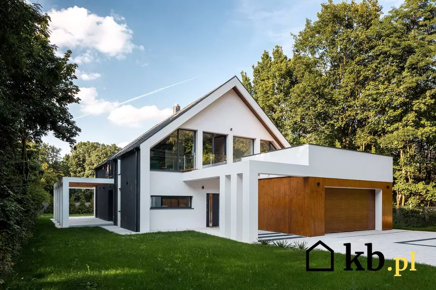 Nowoczesny dom z modną elewacją