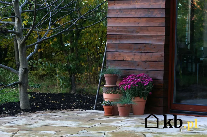 Elegancki taras przy domu
