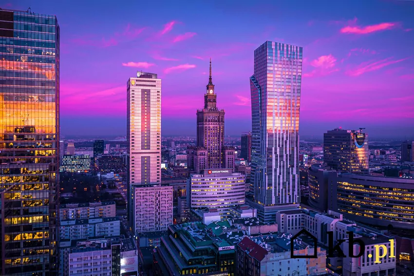 Warszawa wieczorem