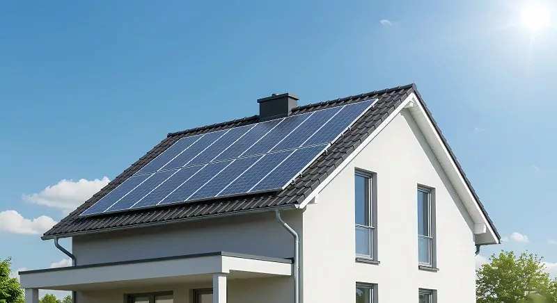 panele na dachu domu