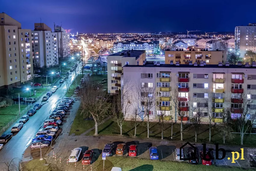 Osiedle bloków z wielkiej płyty