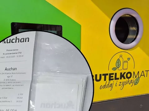 Wiktor zbierał butelki i zarobił na butelkomacie